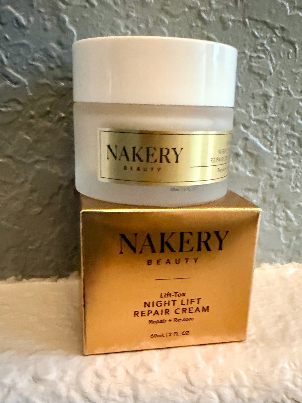 Nakery Beauty Lift-Tox Night Lift Repair Cream Sealed 60ml 2 FL. OZ. NIB